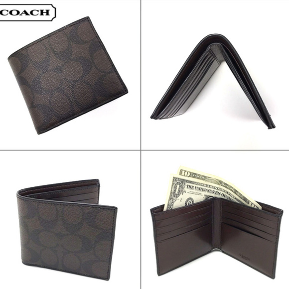 Coach Double Billfold Signature Wallet F75083 - Picture 6 of 6